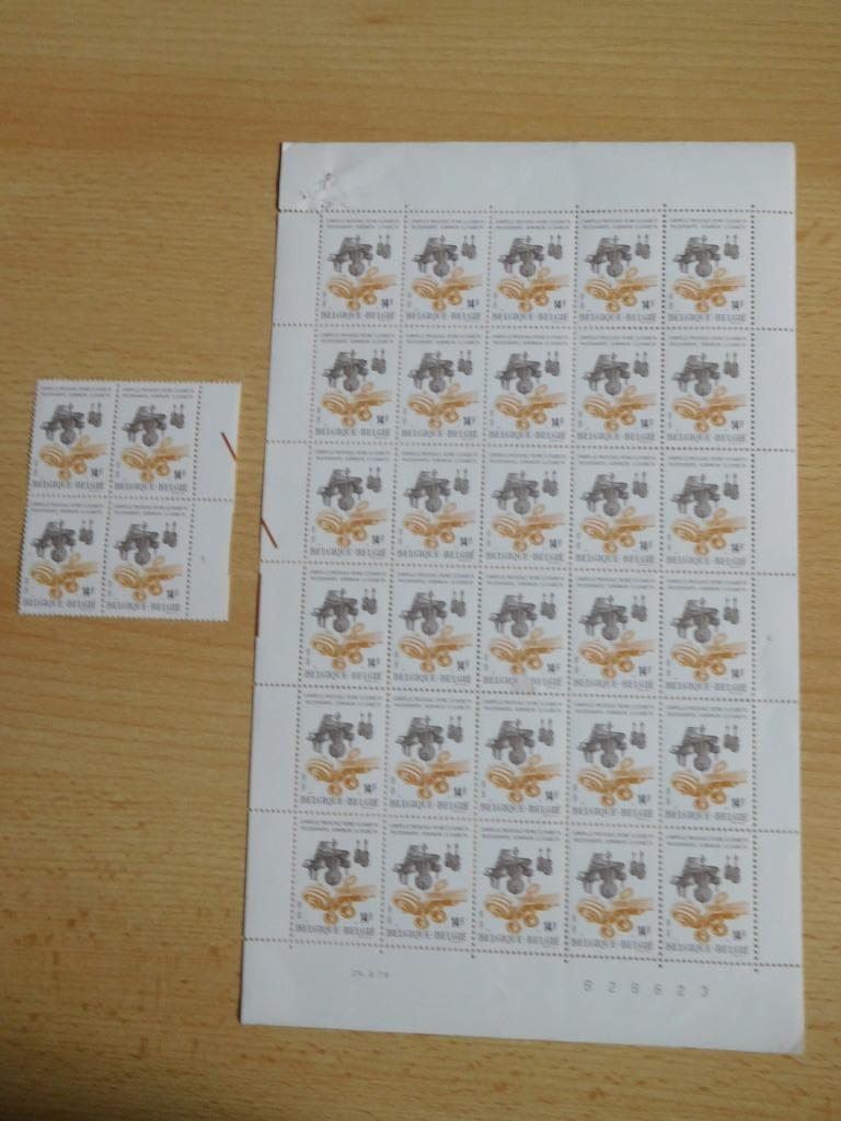 Belgische postzegel NIET geannuleerd, Ophalen of Verzenden, Postfris, Niet gestempeld, Muziek