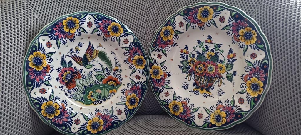 Royal Goedewaagen polychrome. Lot de 2 pièces., Antiquités & Art, Enlèvement ou Envoi