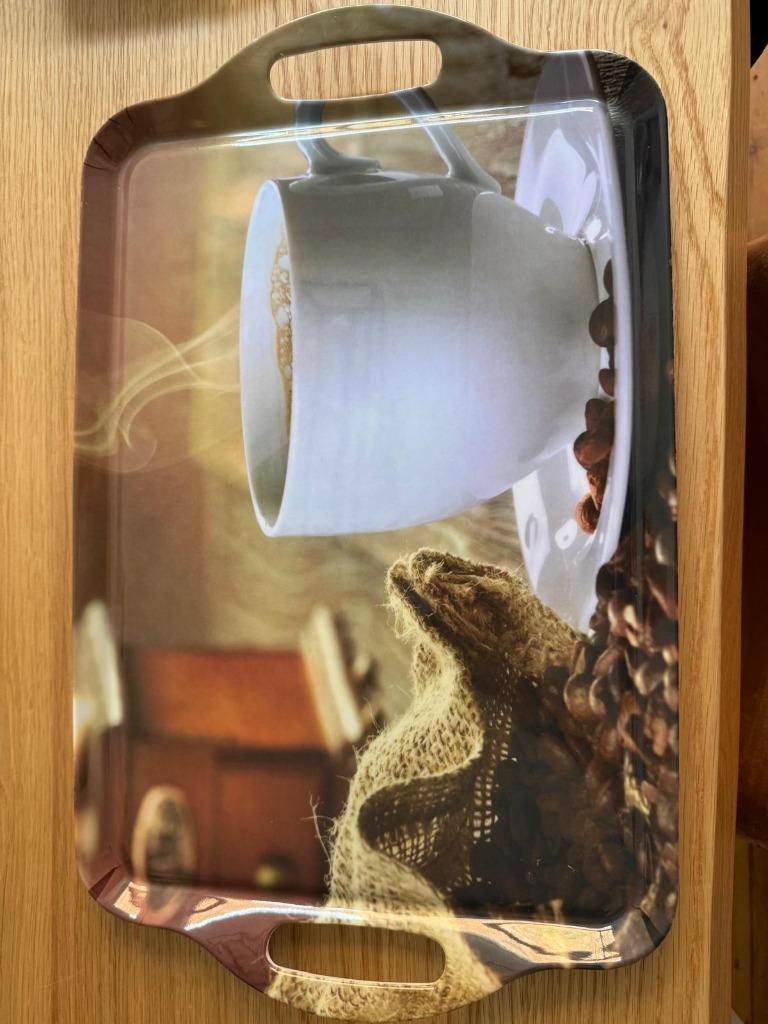 Plateau avec image de café, Enlèvement ou Envoi, Comme neuf