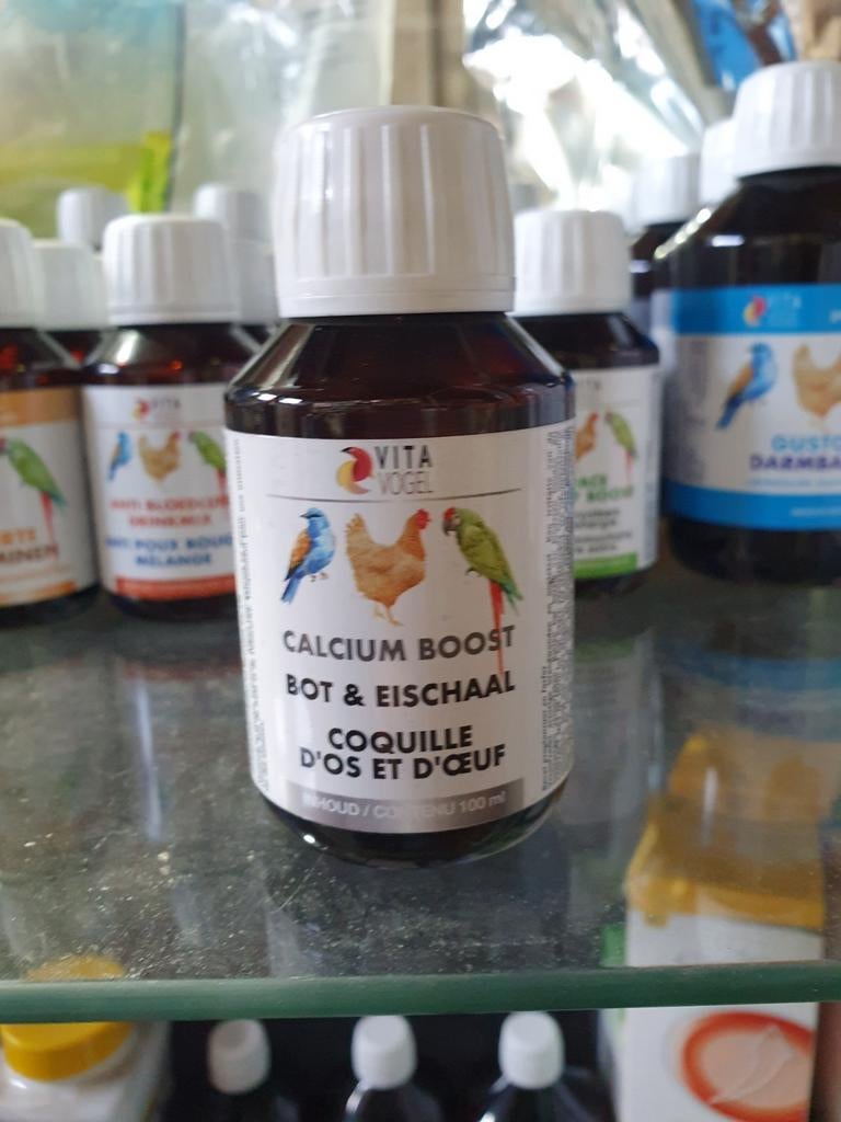 Calcium Boost Bot & Eischaal 100ml - Vita Vogel, Dieren en Toebehoren, Pluimvee