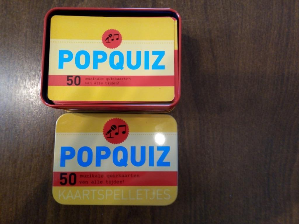 Popquiz 50 muzikale quizkaarten van alle tijden, Ophalen of Verzenden, Zo goed als nieuw
