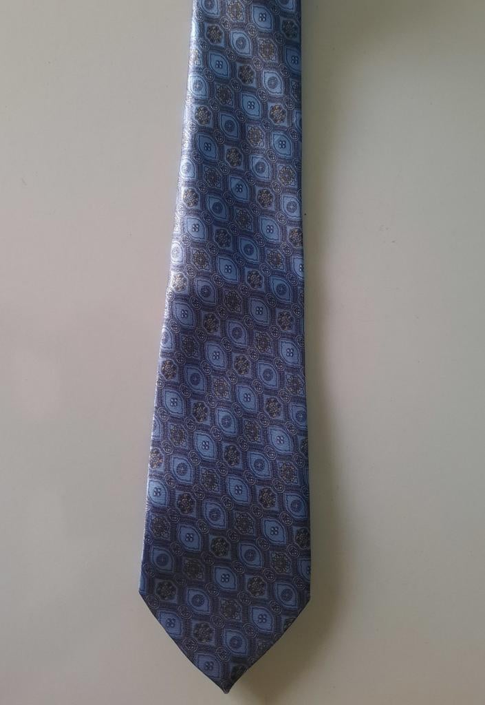 Cravate italienne Goldoni, Enlèvement ou Envoi, Bleu, Goldoni italy, À motif