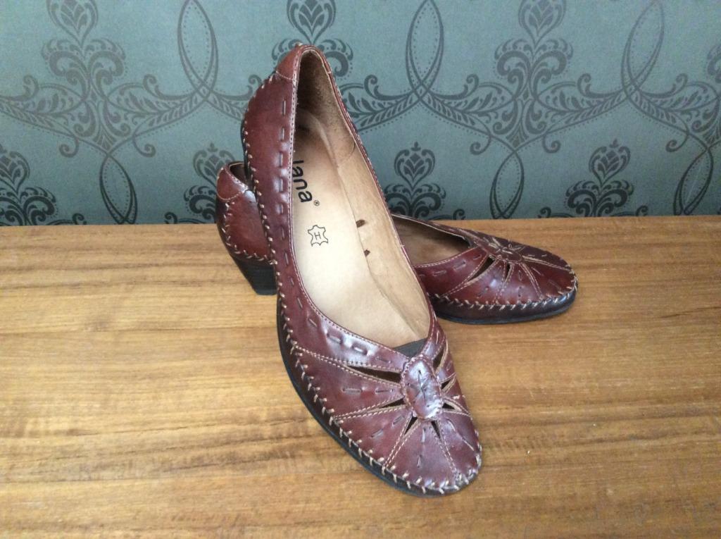 Chaussures Jana 38.5, Jana, Comme neuf, Brun, Sabots