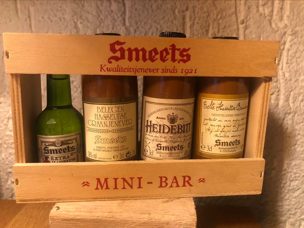 smeets jenever hasselt MINI-BAR, Collections, Marques & Objets publicitaires, Comme neuf, Autres types, Enlèvement ou Envoi