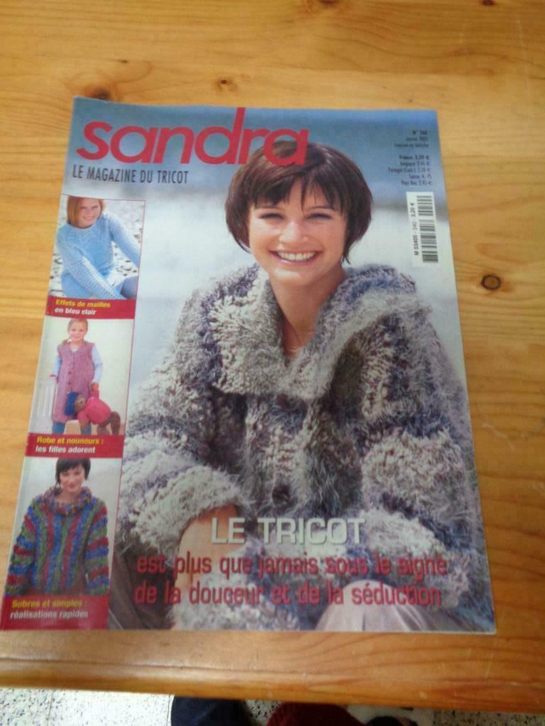 .livre de tricot   sandra  no   340, Hobby en Vrije tijd, Breien en Haken, Ophalen of Verzenden, Gebruikt, Breien, Patroon of Boek