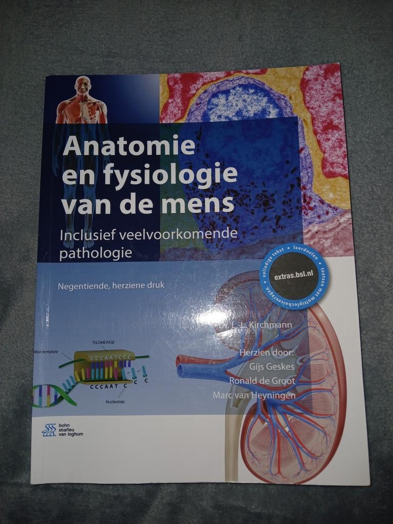 L.-L. Kirchmann - Anatomie en fysiologie van de mens, Boeken, Ophalen of Verzenden, L.-L. Kirchmann; Gijs Geskes; Ronald de Groot; Marc van Heyni...