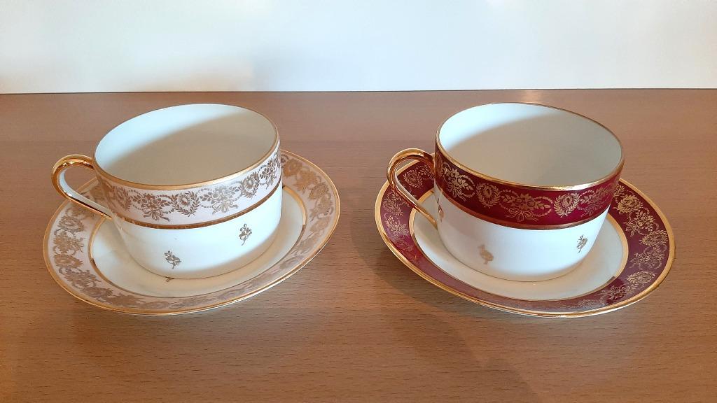Tasses en Porcelaine de Limoges, Enlèvement ou Envoi