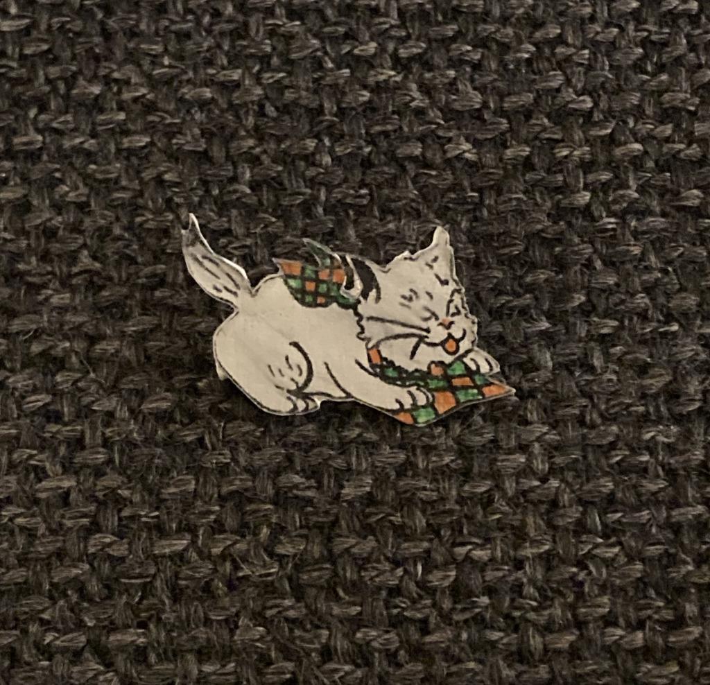 BROCHE - KAT - POES - CHAT - CAT, Verzenden, Gebruikt, Dier of Natuur, Speldje of Pin