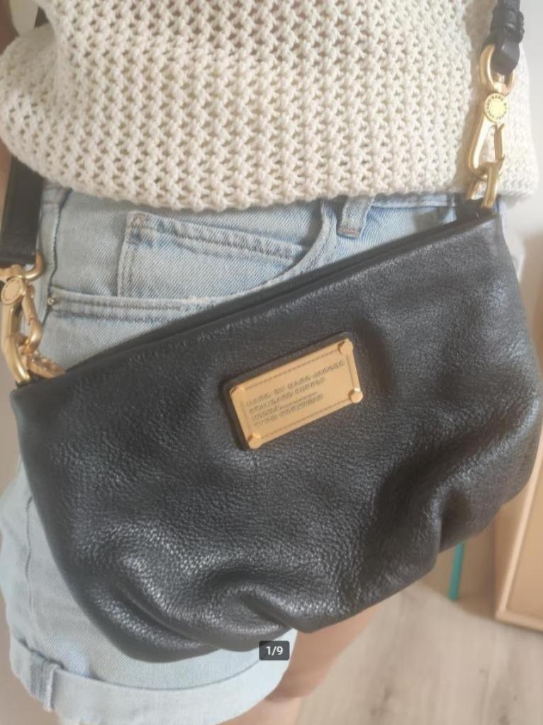Lederen Marc By Marc Jacobs schoudertas te koop, Ophalen, Zo goed als nieuw, Zwart, Overige merken