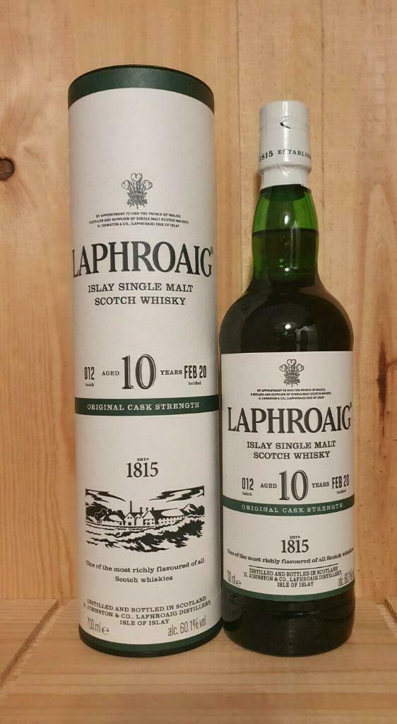 laphroaig 10 jaar cask strength batch 12, Ophalen of Verzenden, Nieuw, Vol