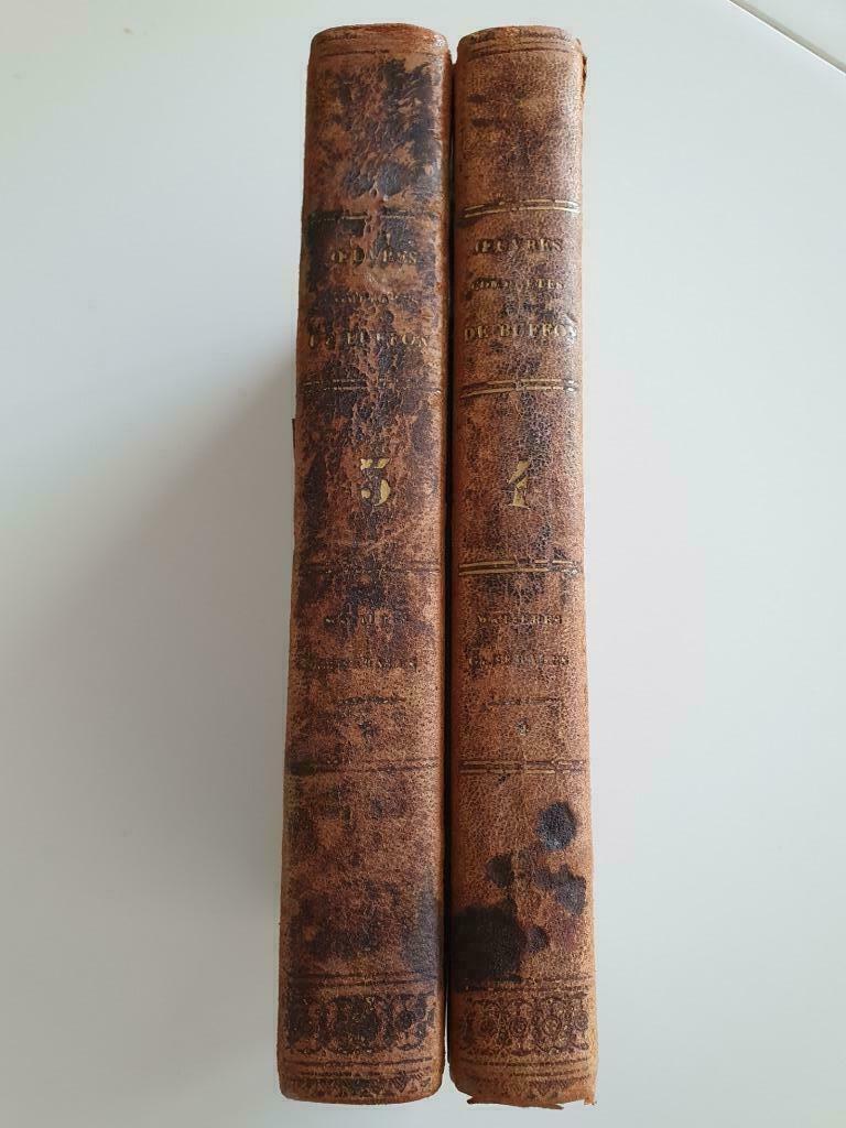 Oeuvres complètes de Buffon 1836 Tome 3 & 4 de G. Cuvier, Utilisé, Buffon, Sciences naturelles, Envoi