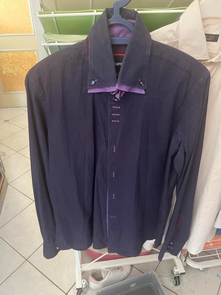 5 luxe herenoverhemden 7Camicie en Zara small size slim, Ophalen, Overige kleuren, Halswijdte 38 (S) of kleiner, Zo goed als nieuw