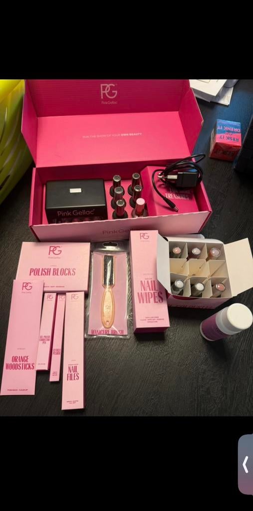 Pinkgellac complete set, Handtassen en Accessoires, Ophalen of Verzenden, Zo goed als nieuw