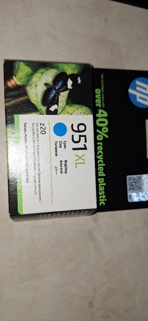 Inktpatroon hp 951xl blauw, Ophalen