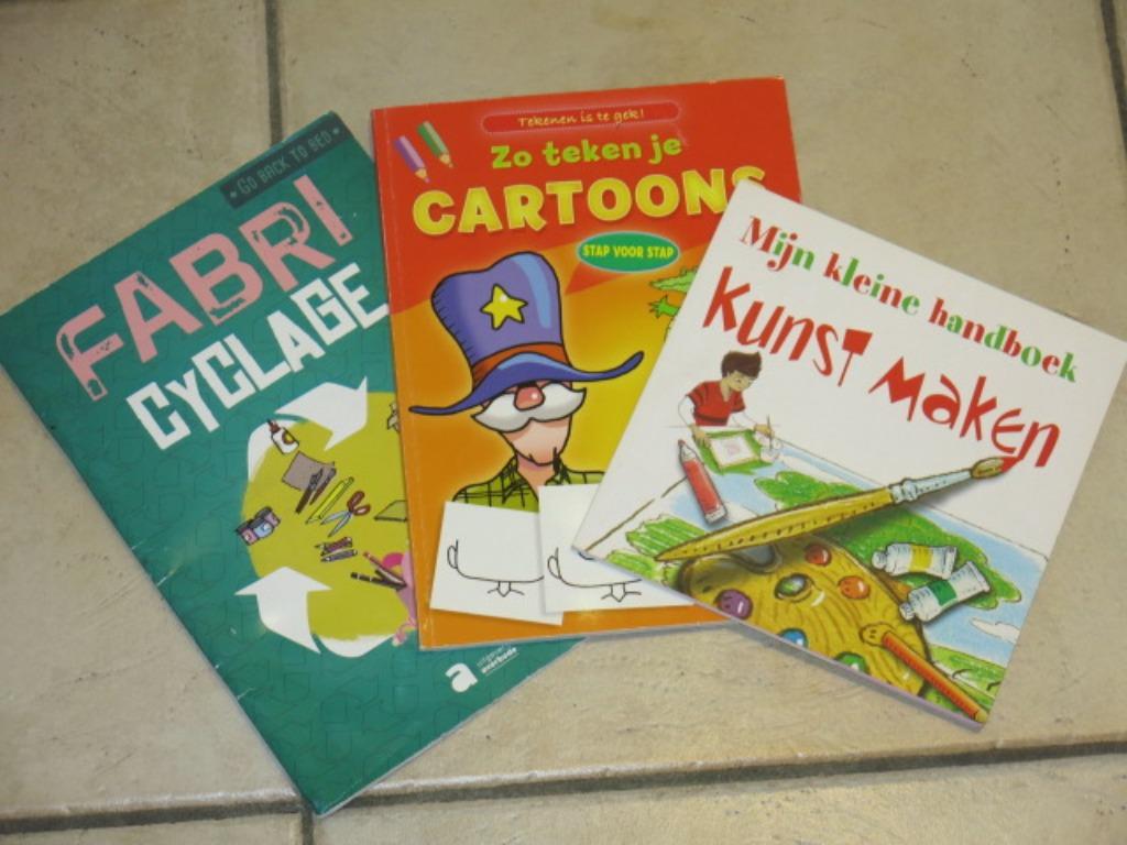 3 boekjes voor een tekenaar/knutselaar, Boeken, Ophalen of Verzenden