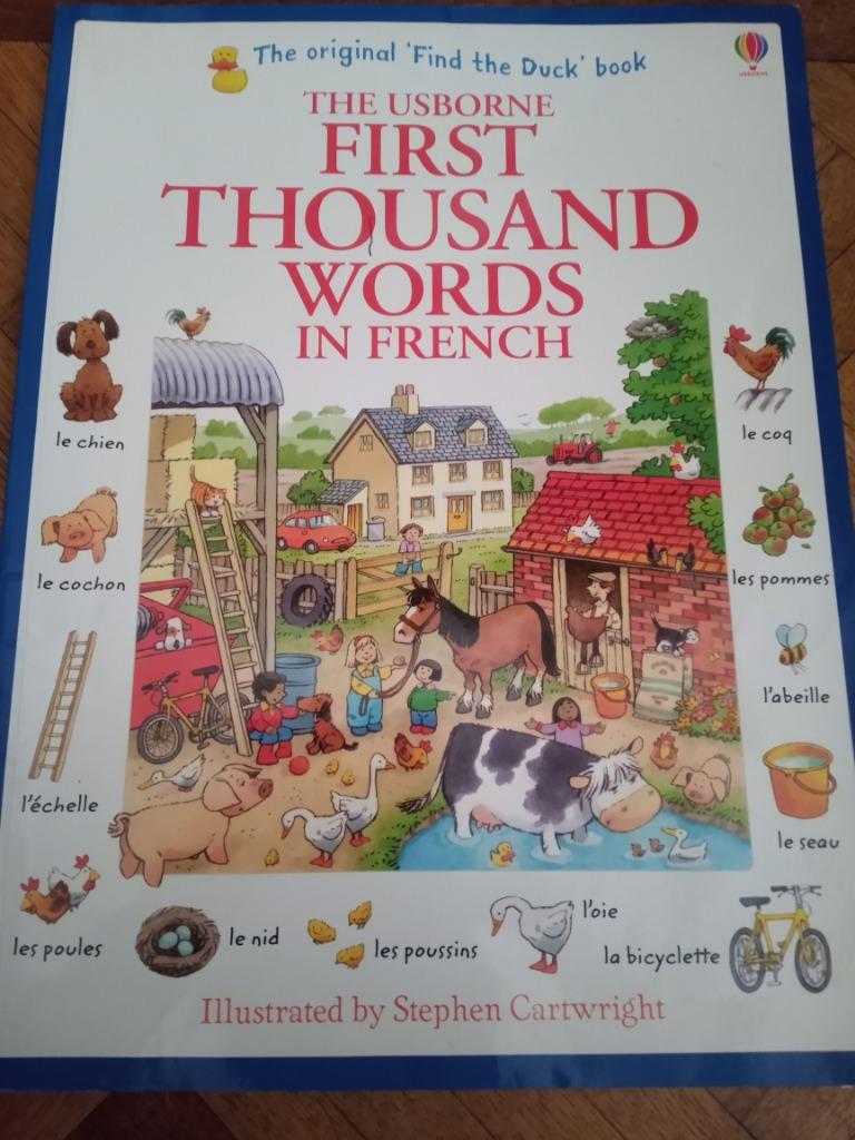 Book the usborne first thousand words in French, Ophalen, Stephen Cartwright