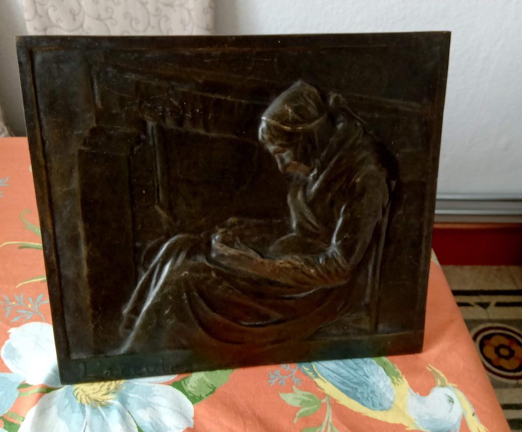 Bronzen plaat Devreese, Antiek en Kunst, Ophalen