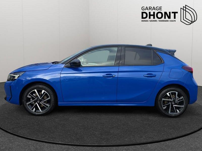 Opel Corsa Ultimate - 1.2 MHEV - Automaat - 110PK, Auto's, Opel, Start-stop-systeem, 1199 cc, Blauw, Leder en Stof