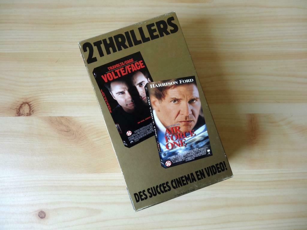 Volte/Face & Air Force One (1997) Coffret VHS Film Thriller, Cd's en Dvd's, VHS | Film, Vanaf 12 jaar, Ophalen, Gebruikt, Thrillers en Misdaad