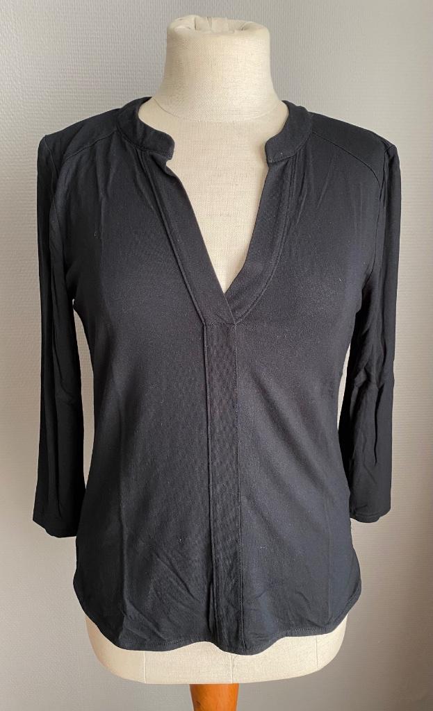 Zwarte blouse Zalando Essentials maat M, Taille 38/40 (M), Zalando Essentials, Porté, Noir