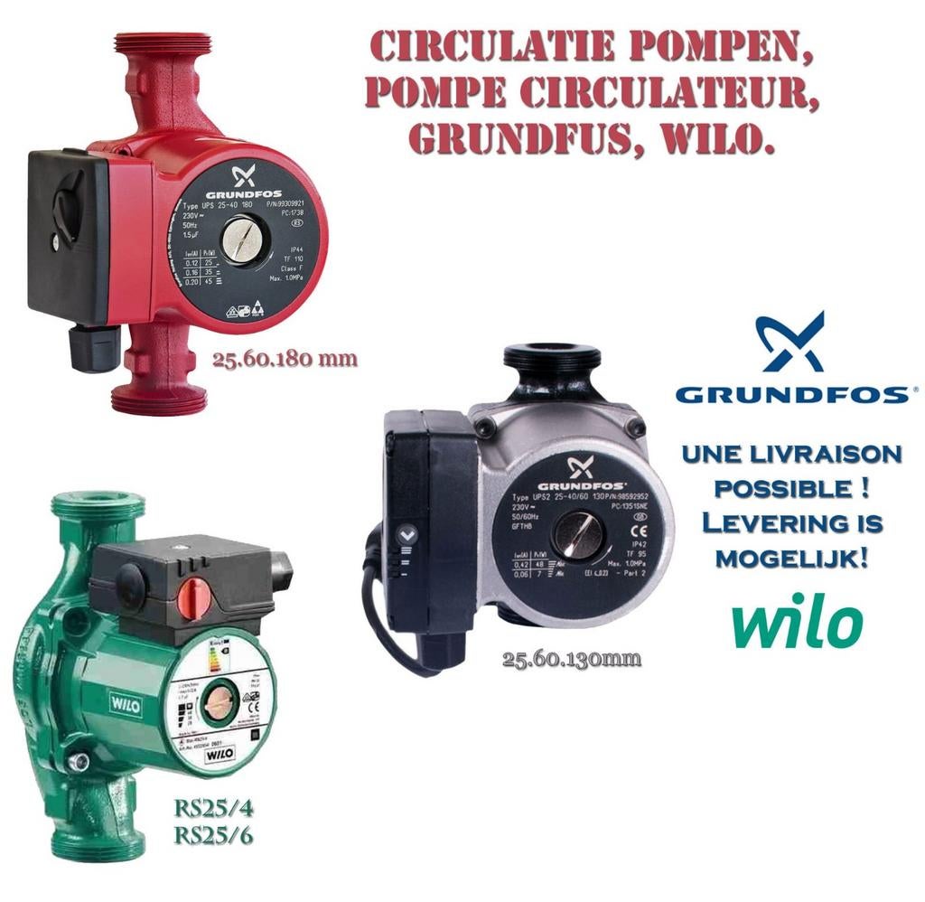 Grundfos Wilo, Doe-het-zelf en Bouw, Sanitair, Nieuw, Ophalen of Verzenden