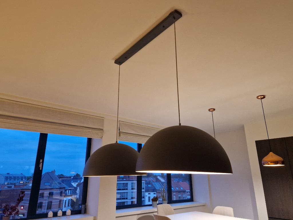 grey Scandinavian style lamp/grijze hanglamp, Ophalen, Gebruikt, Scandinavian, Metaal