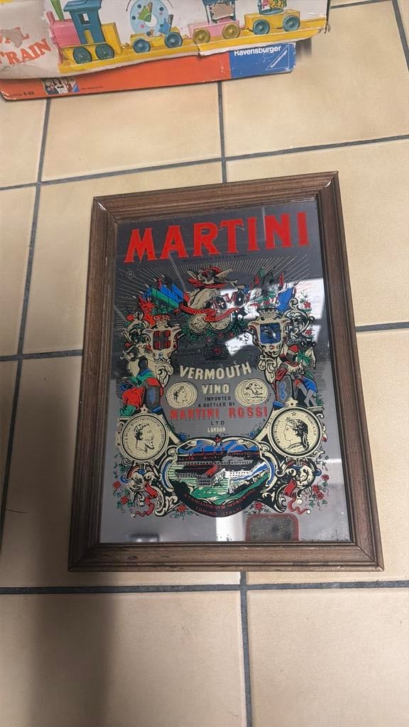 Martini spiegel kader, Ophalen