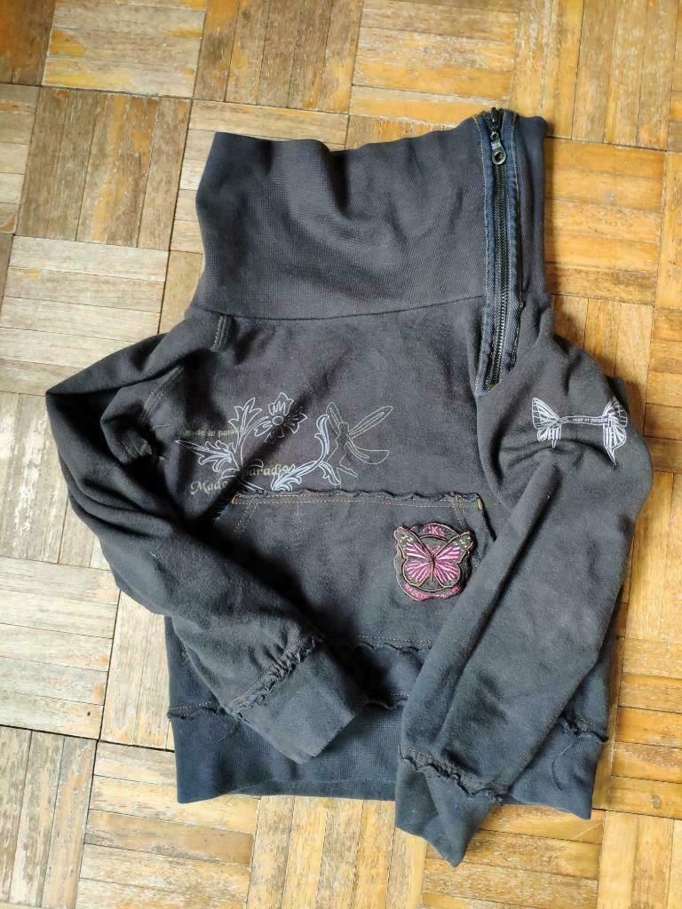 Vintage sweater trui CKS - leuke accenten - maat 116, Ophalen of Verzenden, Gebruikt, Meisje, Trui of Vest