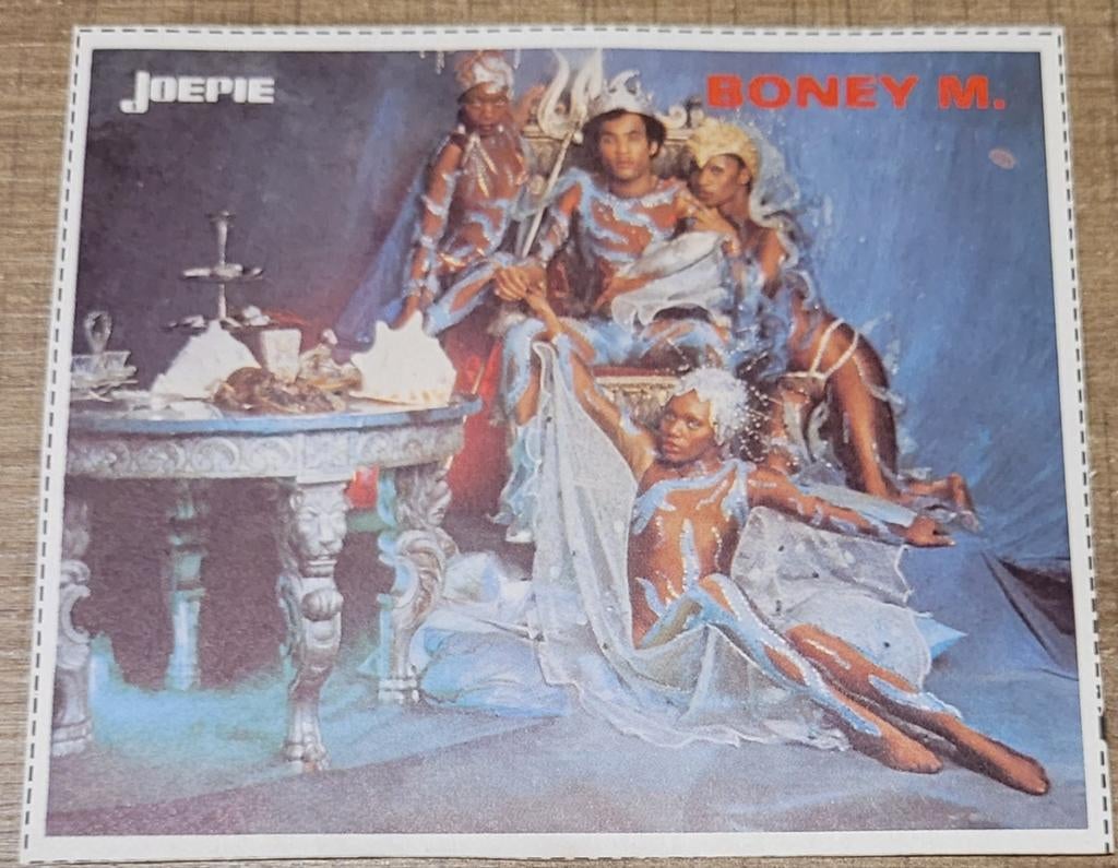 Boney M.: oude sticker (Joepie), Ophalen of Verzenden, Gebruikt, Overige typen