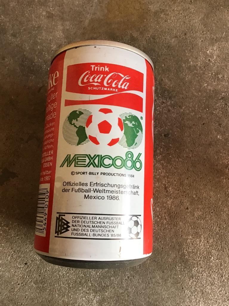 Coca-Cola blikje Duitsland wereldbeker voetbal 86, Verzamelen, Ophalen of Verzenden, Gebruikt, Verpakking