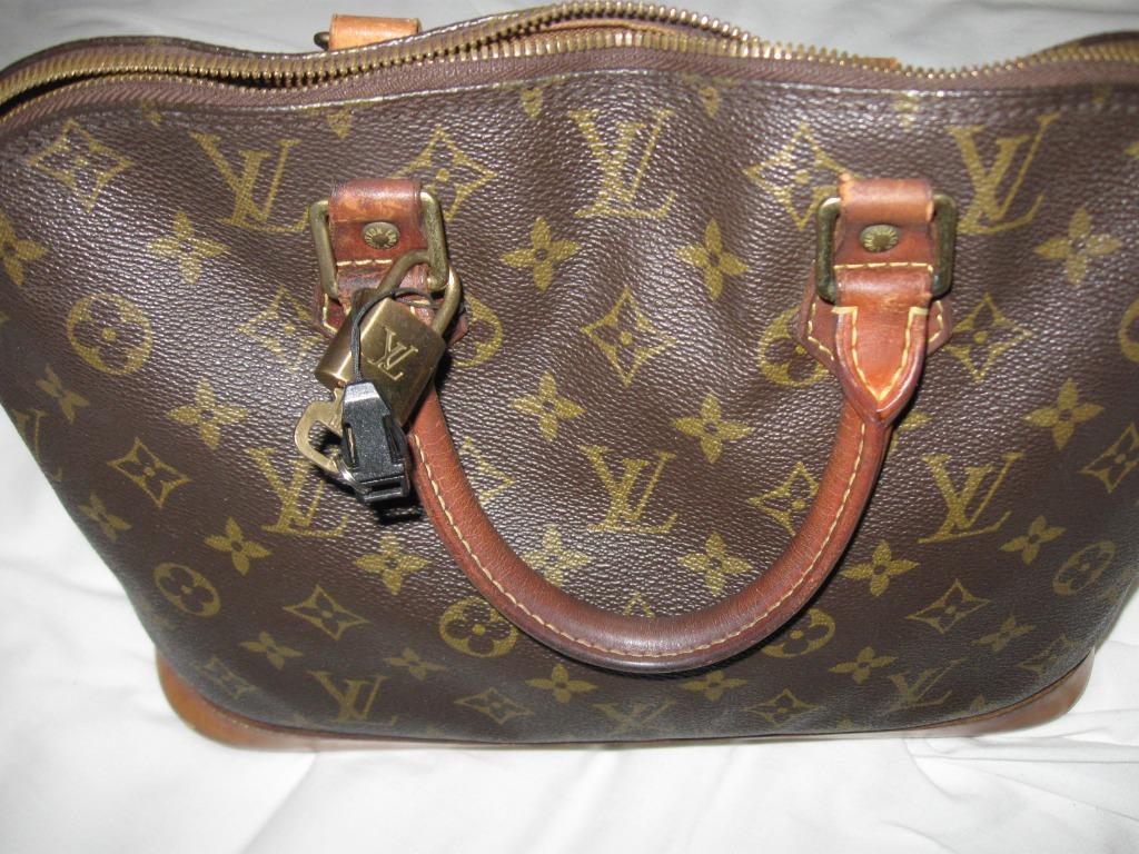 HANDTAS LOUIS VUITON/DELVAUX, Ophalen, Zo goed als nieuw, Bruin, Handtas