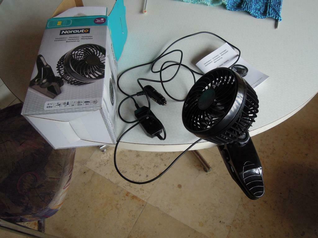 auto ventilator Norauto 12V nieuw, Ophalen of Verzenden, Zo goed als nieuw, 2 snelheden