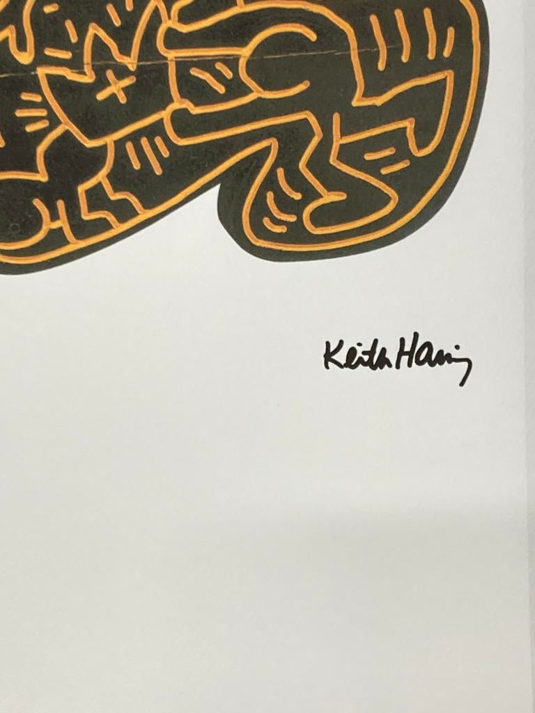 Keith Haring: lithografie op groot formaat. Nieuwstaat, Ophalen of Verzenden