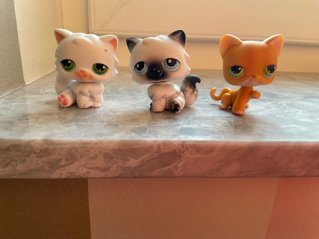 Set van 3 katten LPS, Ophalen of Verzenden, Gebruikt
