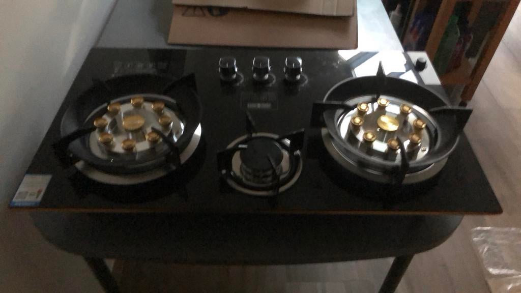 Kookplaat met wokbranders, Elektronische apparatuur, Ophalen, Nieuw, 3 kookzones of minder, Inbouw