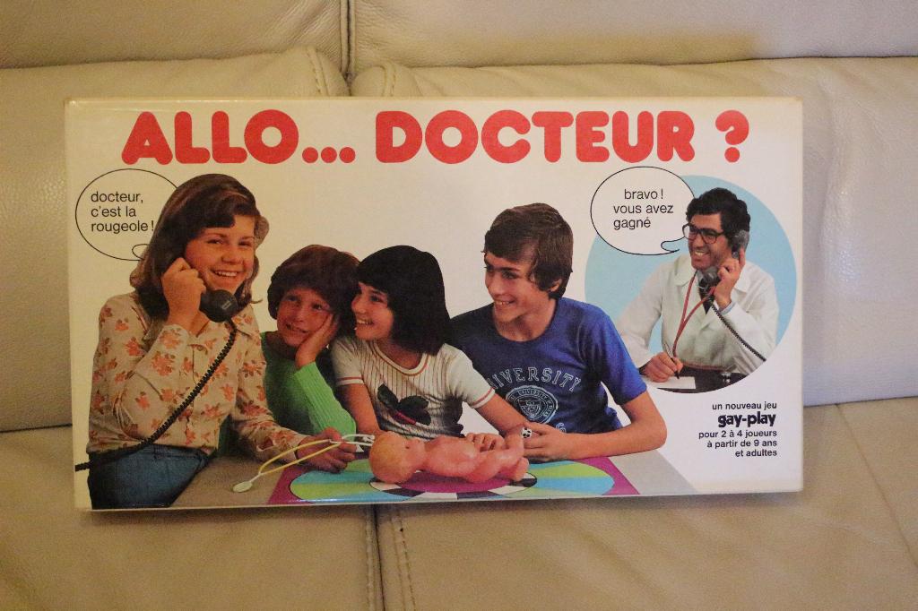 Jeu de société "Allo... docteur?, Drie of vier spelers, Ophalen, Gebruikt