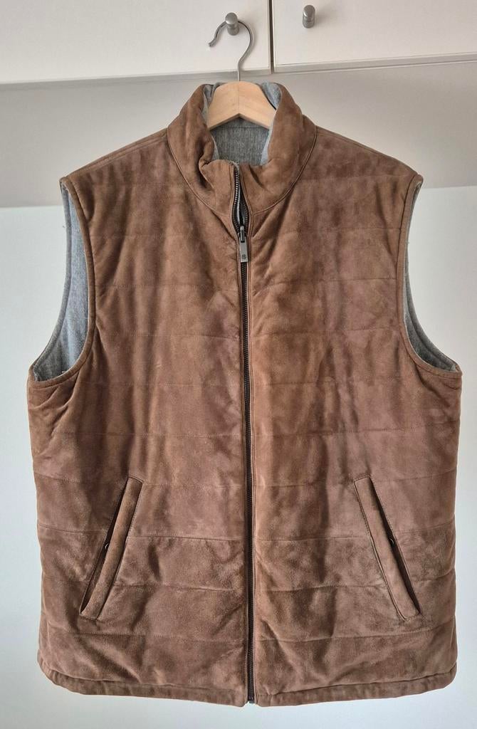 Gilet réversible en jean marron Massimo Dutti, Vêtements | Hommes, Enlèvement ou Envoi, Porté, Taille 56/58 (XL), Brun