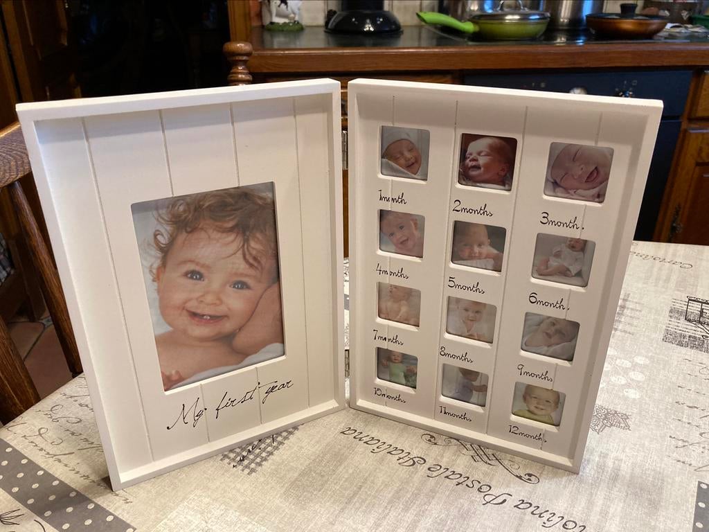 Cadre photo en bois, Ma première année'., Enlèvement ou Envoi, Neuf