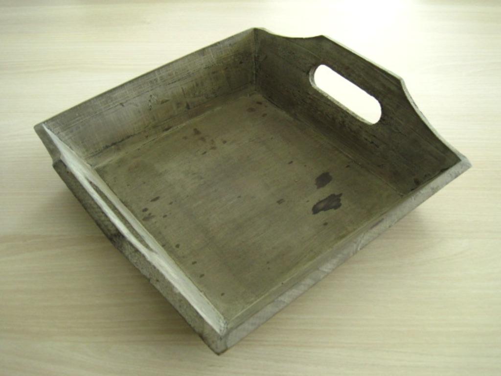Houten dienblad / schaal grijs PH design, Ophalen of Verzenden, Gebruikt, Vierkant, Hout