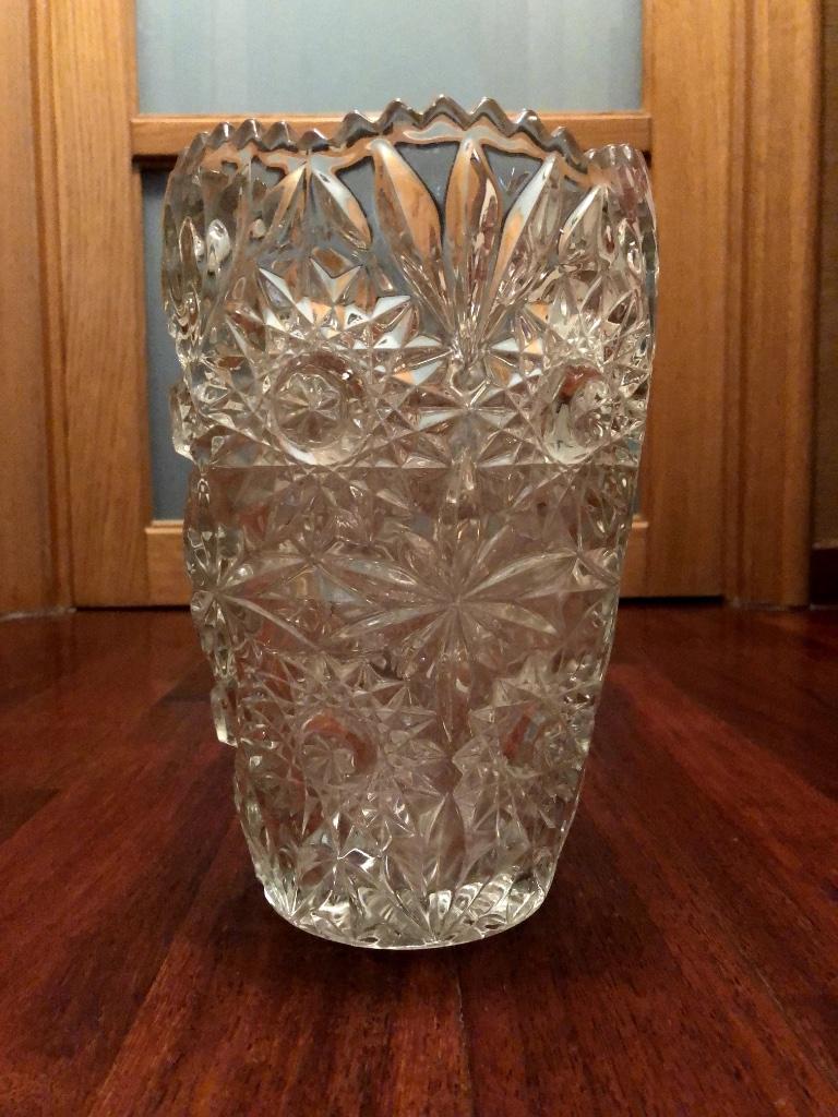 Vase en cristal vintage des années 1950, Enlèvement ou Envoi
