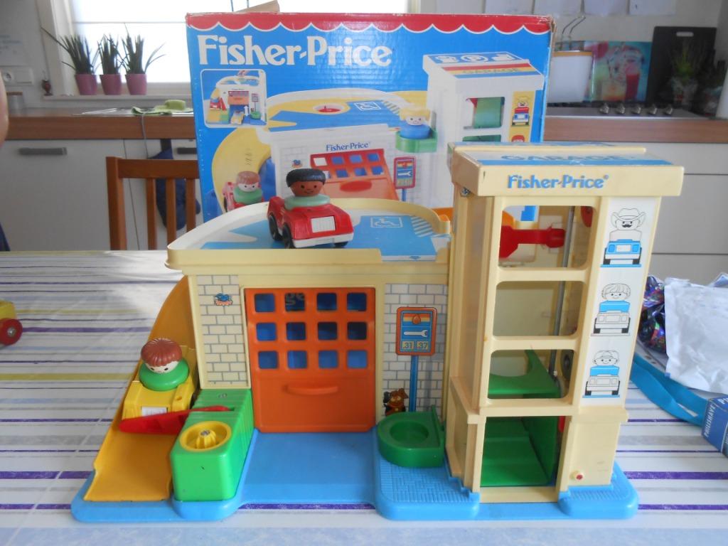 Vintage Fisher-Price Garage 1970s/1980s, Kinderen en Baby's, Speelgoed | Fisher-Price, Ophalen, Gebruikt, Speelset