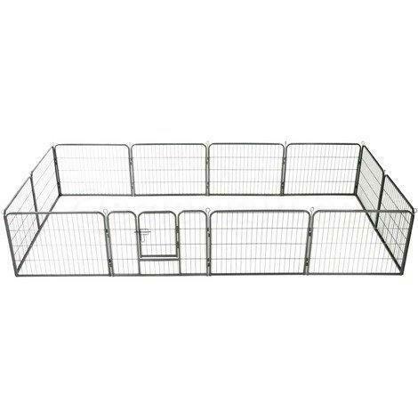 Enclos 12 panneaux 80x60 cm enclos chien parc chien NEUF, Envoi, Neuf