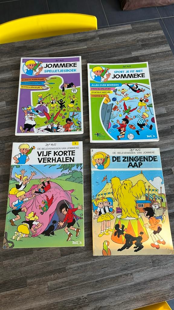 Jommeke Spelletjesboeken, 5 korte verhalen en 1 zwart-wit, Boeken, Ophalen of Verzenden, Zo goed als nieuw