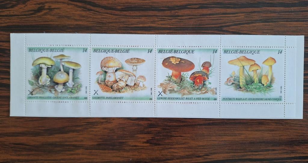Postzegels paddenstoel paddenstoelen champignons België 1991, Enlèvement ou Envoi