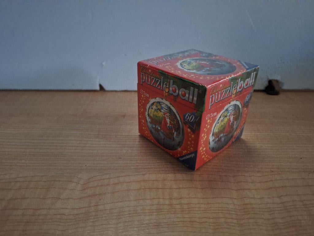 kerstpuzzel puzzel puzzelbal, Ophalen of Verzenden, Meer dan 50 stukjes, Zo goed als nieuw