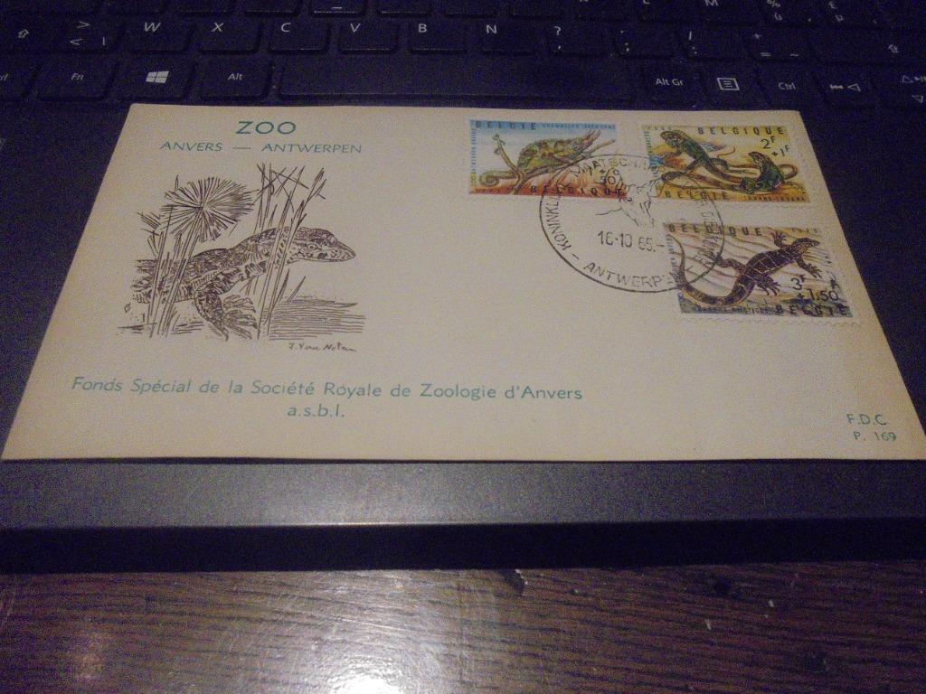 Zoo Antwerpen FDC, Postzegels en Munten, Ophalen of Verzenden, Gestempeld