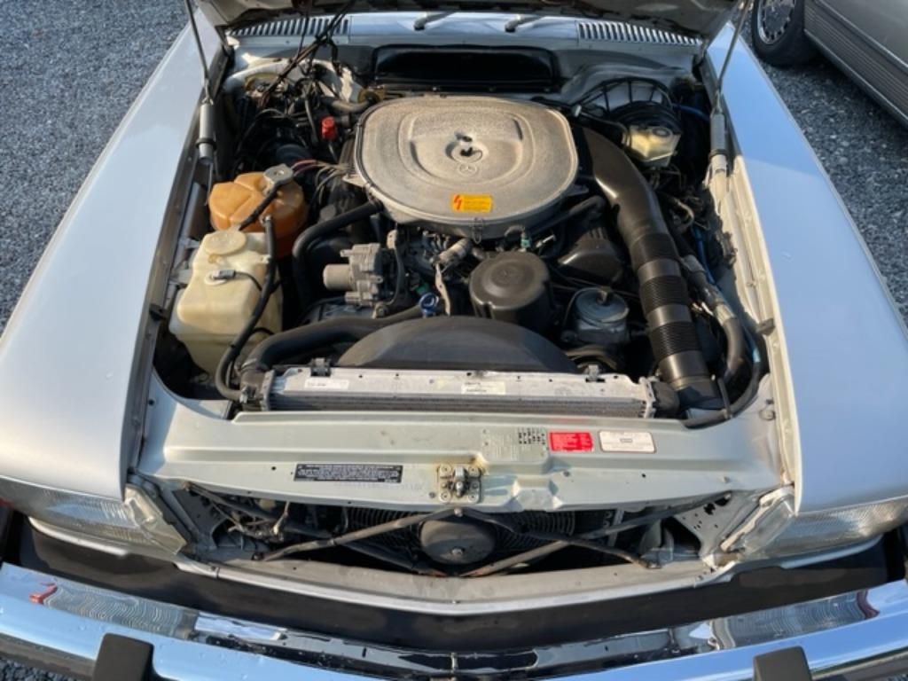 Mercedes SL 560 R107 Roadster SILVER +Carfax history +MB, foto 9