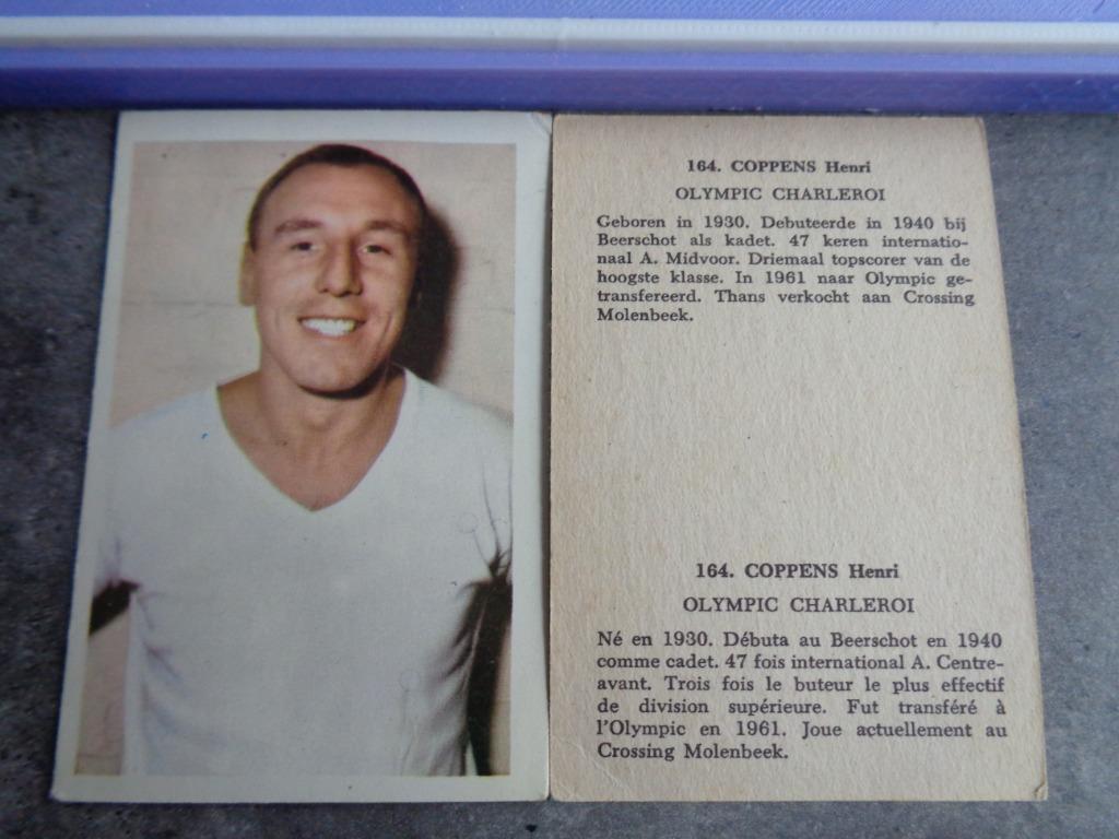MAPLE LEAF CHEWING GUM VOETBAL KAART ANNO 1963 Coppens rik, Ophalen of Verzenden