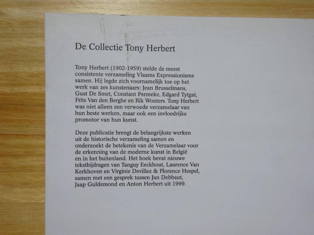 Verzameling Tony Herbert, 2011, MDD Deurle, Ophalen of Verzenden, Zo goed als nieuw, Schilder- en Tekenkunst