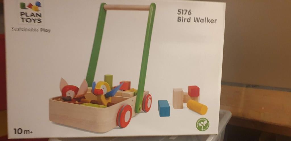 Plantoys loopwagen, Enlèvement, Comme neuf, Jouet à Pousser ou Tirer